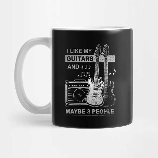 I LIKE MY GUITARS AND MAYBE 3 PEOPLE FUNNY BAND INTROVERT by TexasTeez